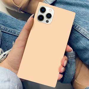 FLAUNT Nude Almond iPhone 7+ Square iPhone Case